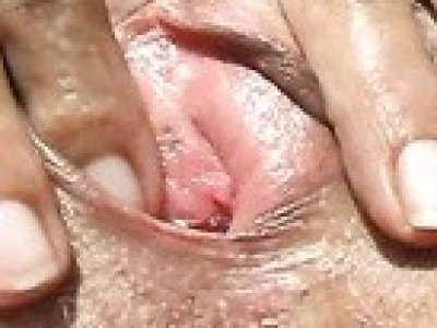 Close up of hairy milf vagina fingered