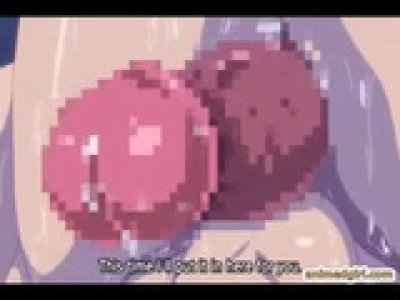 Curvy hentai coed gets titty and wet vag fucking by shemale anime