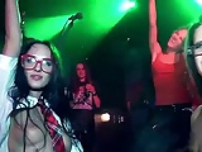korrozia metalla metal concert kinky nude whores on stage