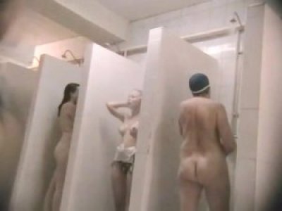 Real hidden camera video of public pool chicks shower
