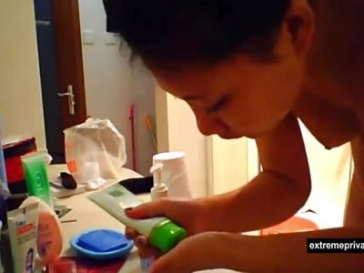 Momma from Taiwan spied at home naked