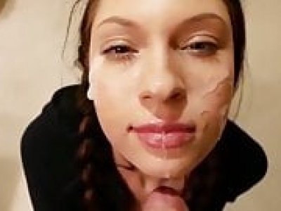 Amat girls sucking cock and gets cum on face compilation