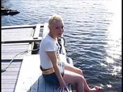 Norwegian young girl masturbate outside