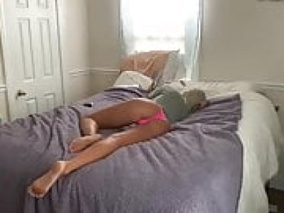 Sexy young girl hidden cam video in her room