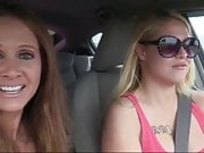 Hot Cougar and naughty teen on vacation