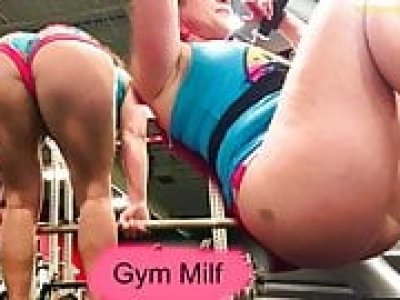 Gym Milf in Tiny Shorts