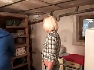 Mother and NOT HEr Son Fucking In The Garage