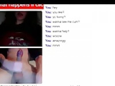 Omegle #6 Whore with huge tits getting horny