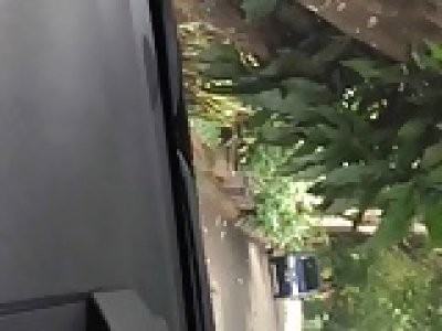 Indonesian Girl Fingered and Masturbating in Public in a Car