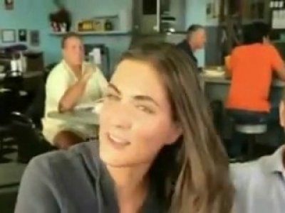Cafe Waitress Interrupts Blowjob In Public