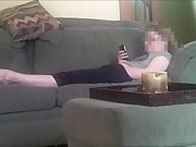 Gf caught masturbating to spanking porn on hidden cam