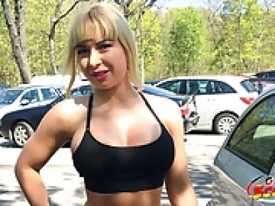 GERMAN SCOUT - Fitness Young girl Talk To Crazy Anal Audition Bang
