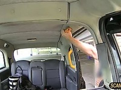 Hungarian honey whore gets cunt drilled inside the cab