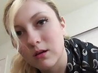 Crazy chubby blonde bitch used hard by owner of apartment