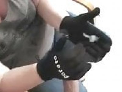 Amateur homemade handjob compilation with gloves