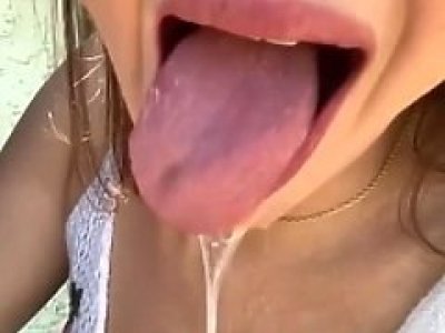 Cock hungry step sis cant wait to blow my cock in backyard
