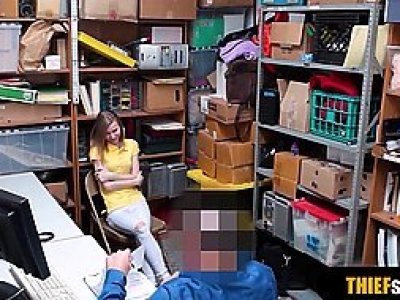Cuty russian whore gets a punish bang in a security office