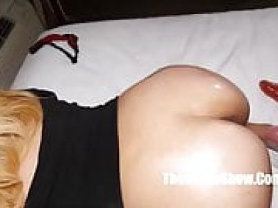 Phat booty ass mixed couple pussy drilled husbaned watches