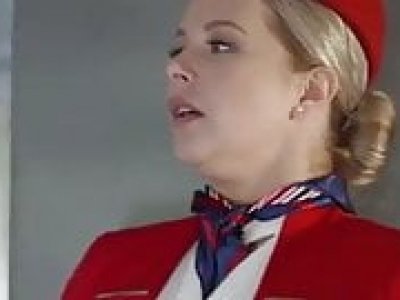 Passenger anally bangs the Stewardess