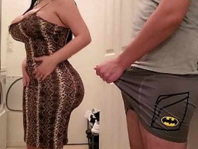Huge ASS STEPMOM Screws HER PORN ADDICT SON IN THE LAUNDRY ROOM 1080p