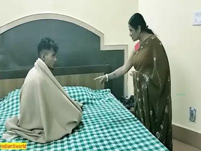 Indian Bengali Stepmom Sexy Rough Sex with Young girl Son with