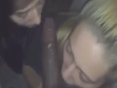 2 women party with big black cock