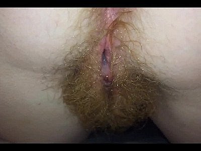 Red head hairy Wifes Slow motion creampie