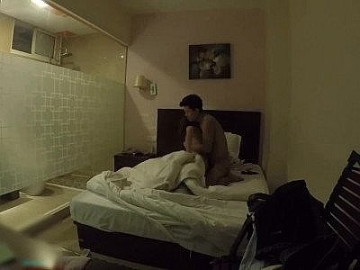 Young girl couple has fun in a hotel room