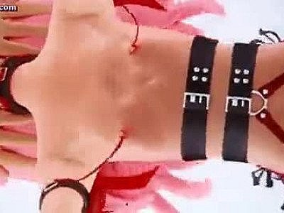 Skinny animated lady gets fucked