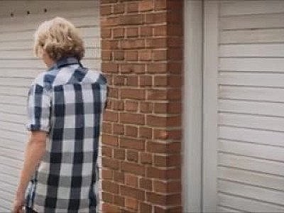 Mature neighbour and young girl boy