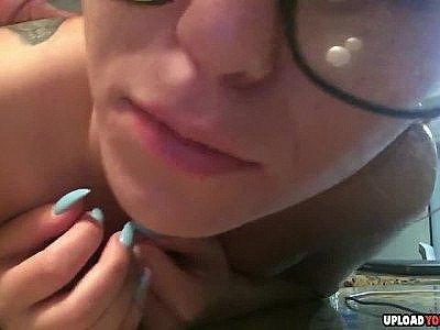 Buff Guy Banging His Nerdy Spouse With Her Tits Smacking Of The Kitchen Counter