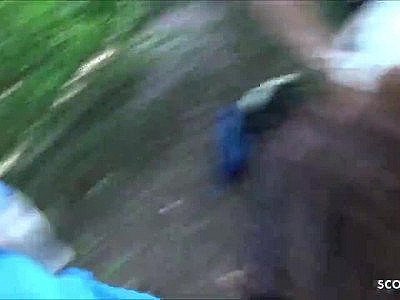 Beautiful Teen Jeeny Real Public Threeway in Berlin Tiergarten