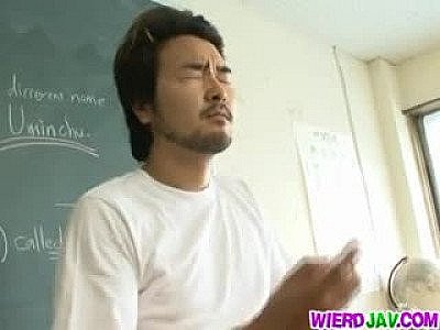 Schoolgirls go nasty in sexy teacher