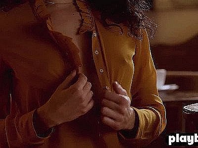 Nice model teens with tighty bodies really like their job