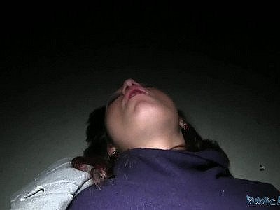 Public Agent sticks his penis in redhead Maja