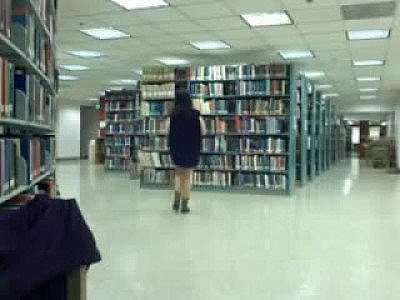 Asian Woman Getting Naked On Webcam In Public Library