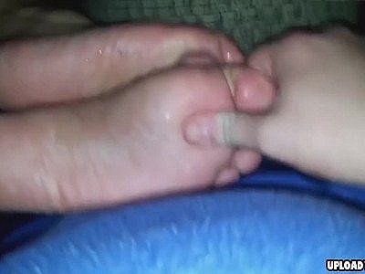 Stunning Woman Jerks A Dick With Her Feet Wanting His Cock Cream