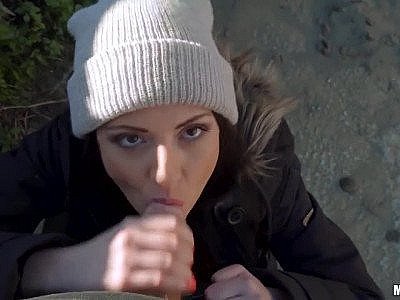 Rebecca gets her smooth vagina smashed between classes HD