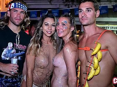 Young Hot Street Flashing Sluts in Key West
