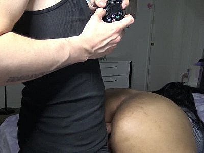 Sexy Chubby getting banged while playing videogames