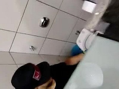 Partners Caught And Watching Couple While Fucking In Club Toilette