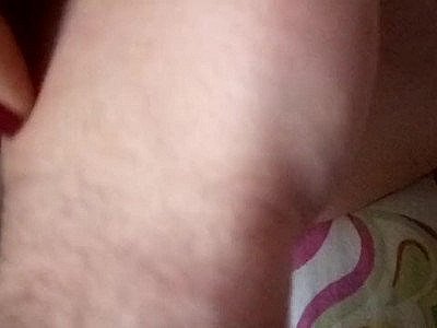 Trying to stick his hand in her vag