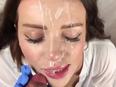 Amat girls sucking cock and gets cum on face compilation