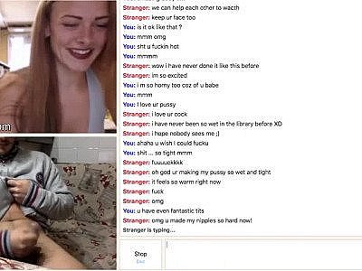 Super sexy ginger young girl gets naked on sex chat