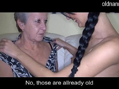 Young brings granny coffee and sex 720p