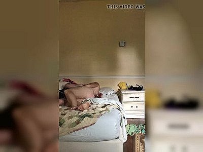 Spanking wifes busty ass and cumming on my dick