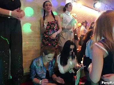 Hardcore party in the club where every slut is so horny
