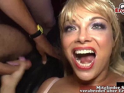 German sexparty no kondom with creampie and huge cum loads