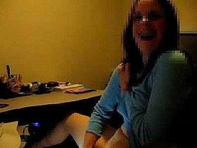 Voyeur Watching His Gf Have Passionate Cybersex