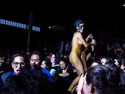 Sexy performance in public